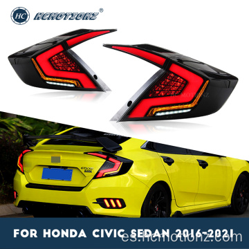 HCMOTIZ 2016-2021 Honda Civic Talta trasera luces traseras